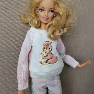 Barbie pizsama - játék & sport - baba & babaház - babaruha, babakellék - Meska.hu
