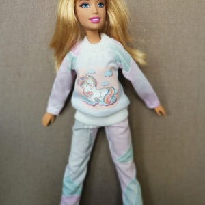 Barbie pizsama - játék & sport - baba & babaház - babaruha, babakellék - Meska.hu
