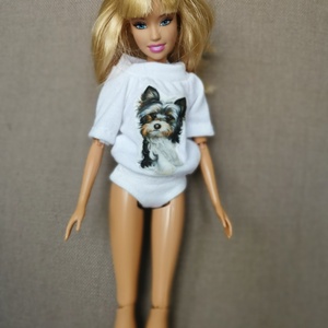 Barbie babaruha matricás póló - játék & sport - baba & babaház - babaruha, babakellék - Meska.hu