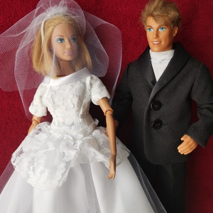 Barbie esküvői ruha új - játék & sport - baba & babaház - babaruha, babakellék - Meska.hu