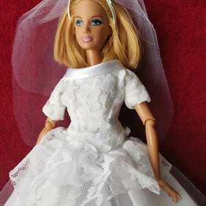 Barbie esküvői ruha új - játék & sport - baba & babaház - babaruha, babakellék - Meska.hu