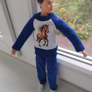 Ken szabadidő ruha matricás felsővel - játék & sport - baba & babaház - babaruha, babakellék - Meska.hu