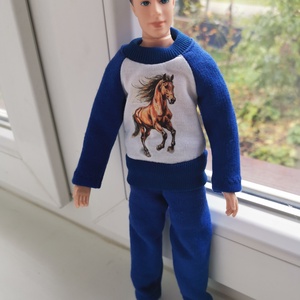 Ken szabadidő ruha matricás felsővel - játék & sport - baba & babaház - babaruha, babakellék - Meska.hu