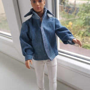 Ken babaruha farmering, Játék & Sport, Baba & babaház, Babaruha, babakellék, Varrás, Egyedi, varrott, sportos farmering Ken számára, mert a fiuk szeretnek öltözködni. :-) Nadrág külön ..., MESKA