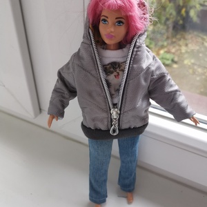 Molett Barbie babaruha farmer nadrág - játék & sport - baba & babaház - babaruha, babakellék - Meska.hu