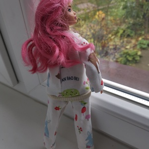 Molett Barbie pizsama - játék & sport - baba & babaház - babaruha, babakellék - Meska.hu