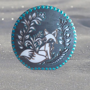 Rókás világítós lámpa (kézzel díszített), Otthon & Életmód, Lámpa, Hangulatlámpa, Festett tárgyak, MESKA