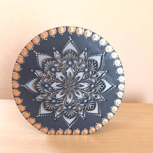 Mandalás világítós lámpa (kézzel díszített), Otthon & Életmód, Lámpa, Hangulatlámpa, Festett tárgyak, MESKA