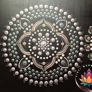 Mandalás tálca ( 44x35 cm) - otthon & életmód - konyhafelszerelés, tálalás - tálalás - tálca - Meska.hu