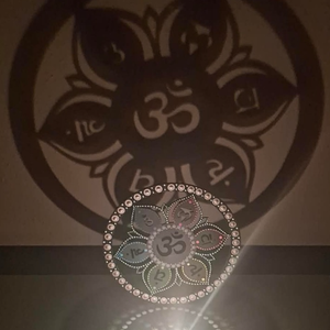 7 csakra árnyéklámpa - 20 cm - otthon & életmód - gyertya, illat, aroma - mécses és mécsestartó - Meska.hu