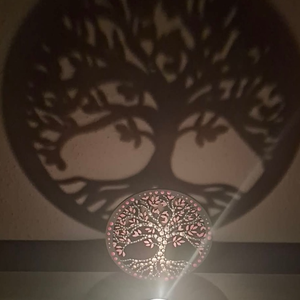 Életfás árnyéklámpa - 12 cm - otthon & életmód - gyertya, illat, aroma - mécses és mécsestartó - Meska.hu