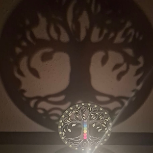 Életfás árnyéklámpa (arany) - 12 cm - otthon & életmód - gyertya, illat, aroma - mécses és mécsestartó - Meska.hu