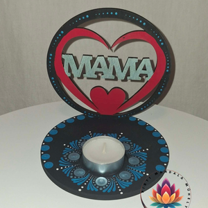 MAMA feliratos árnyéklámpa - 12 cm - Meska.hu