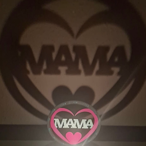 MAMA feliratos árnyéklámpa - 12 cm - otthon & életmód - gyertya, illat, aroma - mécses és mécsestartó - Meska.hu