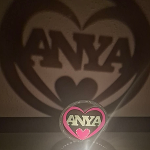 ANYA feliratos árnyéklámpa - 12 cm - otthon & életmód - gyertya, illat, aroma - mécses és mécsestartó - Meska.hu