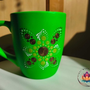 Mandalás óriás bögre (790 ml), Otthon & Életmód, Konyhafelszerelés, tálalás, Tálalás, Bögre & Csésze, Festett tárgyak, Festészet, MESKA