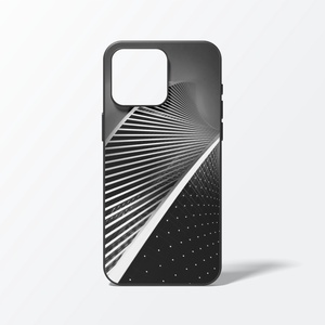 Fekete-fehér íves  telefontok - Meska.hu