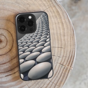 Fekete-fehér körök telefontok - Meska.hu