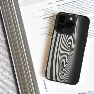 Fekete-fehér spirál  telefontok - Meska.hu