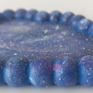 Galaxy kézzel festett Jesmonite tálka - otthon & életmód - dekoráció - asztal és polc dekoráció - asztaldísz - Meska.hu