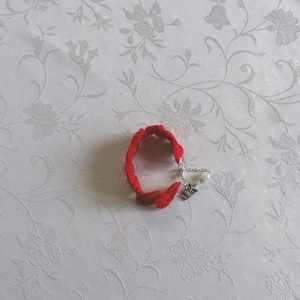 Horgolt Karkötő - ékszer - karkötő - karkötő medállal - Meska.hu