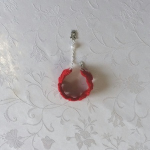 Horgolt Karkötő - ékszer - karkötő - karkötő medállal - Meska.hu