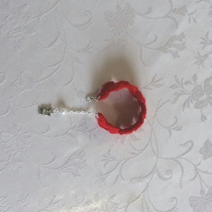 Horgolt Karkötő, Ékszer, Karkötő, Karkötő medállal, Ékszerkészítés, Horgolás, MESKA