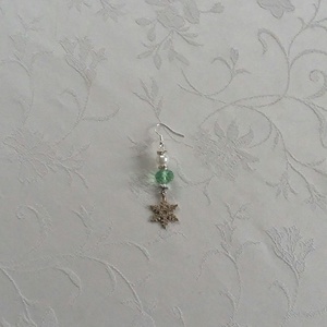 Karácsonyi gyöngyök - ékszer - fülbevaló - lógó fülbevaló - Meska.hu