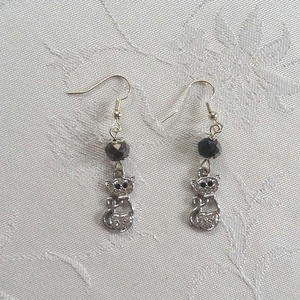 Kiscica fülbevaló - Meska.hu