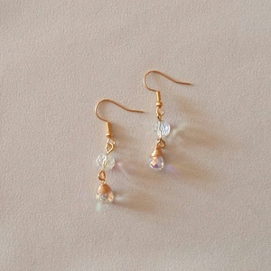 Üveggyöngyök - ékszer - fülbevaló - lógó fülbevaló - Meska.hu