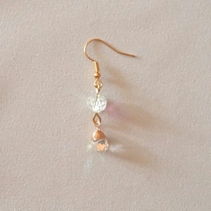 Üveggyöngyök - ékszer - fülbevaló - lógó fülbevaló - Meska.hu