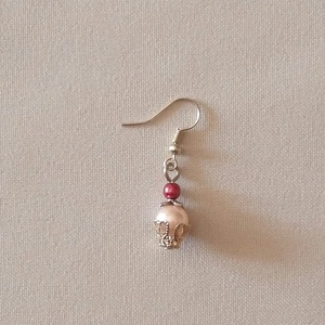 Rózsaszín és pink, Ékszer, Fülbevaló, Lógó fülbevaló, Ékszerkészítés, MESKA