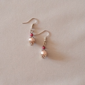 Rózsaszín és pink - ékszer - fülbevaló - lógó fülbevaló - Meska.hu