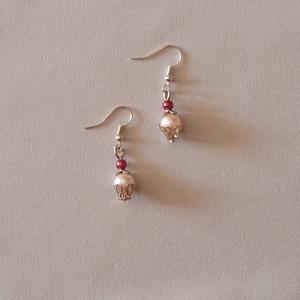 Rózsaszín és pink - ékszer - fülbevaló - lógó fülbevaló - Meska.hu