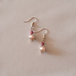 Rózsaszín és pink - ékszer - fülbevaló - lógó fülbevaló - Meska.hu