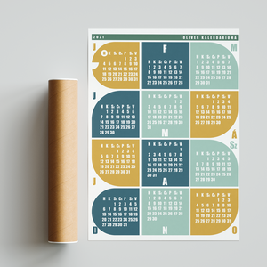 Naptár gyerekeknek / 'Kígyó' / skandináv stílusú, minimalista falinaptár - otthon & életmód - dekoráció - Meska.hu