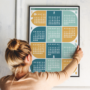 Naptár gyerekeknek / 'Kígyó' / skandináv stílusú, minimalista falinaptár - otthon & életmód - dekoráció - Meska.hu