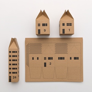 Házikók - Adventi naptár - DIY - Csináld magad adventi naptár kraft papírból - karácsony - adventi díszek - adventi naptár - Meska.hu