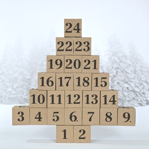 SZÁMOK adventi naptár / DIY készlet - karácsony - adventi díszek - adventi naptár - Meska.hu