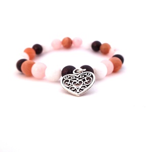 Szerelem hozó - ásvány karkötő - ékszer - karkötő - charm karkötő - Meska.hu