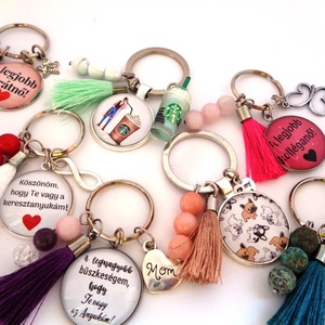 Vezess óvatosan - kulcstartó ásvánnyal - táska & tok - kulcstartó & táskadísz - kulcstartó - Meska.hu