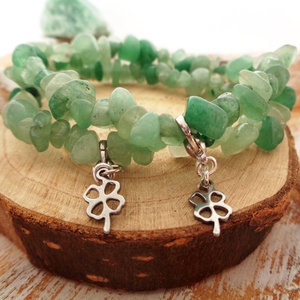 Újévi szerencsehozó ásvány karkötő  - ékszer - karkötő - bogyós karkötő - Meska.hu