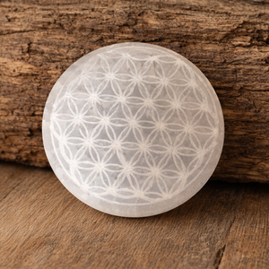 Életvirág szelenit korong  - otthon & életmód - dekoráció - asztal és polc dekoráció - asztaldísz - Meska.hu