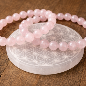 Életvirág szelenit korong  - Meska.hu