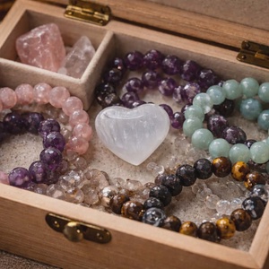 Szelenit szív � a tiszta energia ajándéka  - otthon & életmód - dekoráció - asztal és polc dekoráció - asztaldísz - Meska.hu