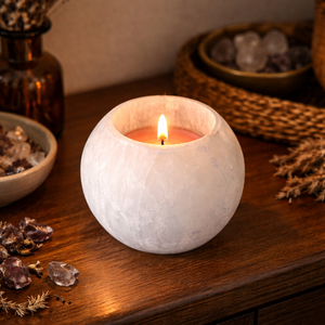Szelenit energetiz�ló m�csestartó - otthon & életmód - gyertya, illat, aroma - mécses és mécsestartó - Meska.hu