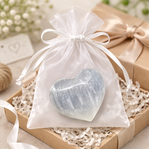 Szelenit szív � a tiszta energia ajándéka  - otthon & életmód - dekoráció - asztal és polc dekoráció - asztaldísz - Meska.hu