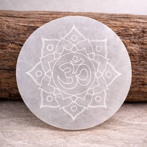 Szelenit korong � OM mandala mintával  -  - Meska.hu