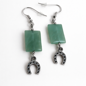 � Aventurin fülbevaló � a szerencse és harmónia köve - ékszer - fülbevaló - lógó fülbevaló - Meska.hu