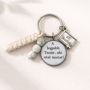A legjobb Tanár...! - kulcstartó ásvánnyal - táska & tok - kulcstartó & táskadísz - kulcstartó - Meska.hu